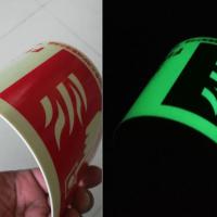 TRD长效型高亮度PVC蓄/发光板-V型立体消防指示标识